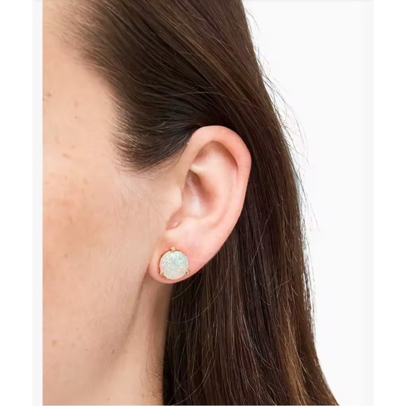 KATE SPADE • Rise And Shine Opal Glitter Stud Earrings - Picture 2 of 5